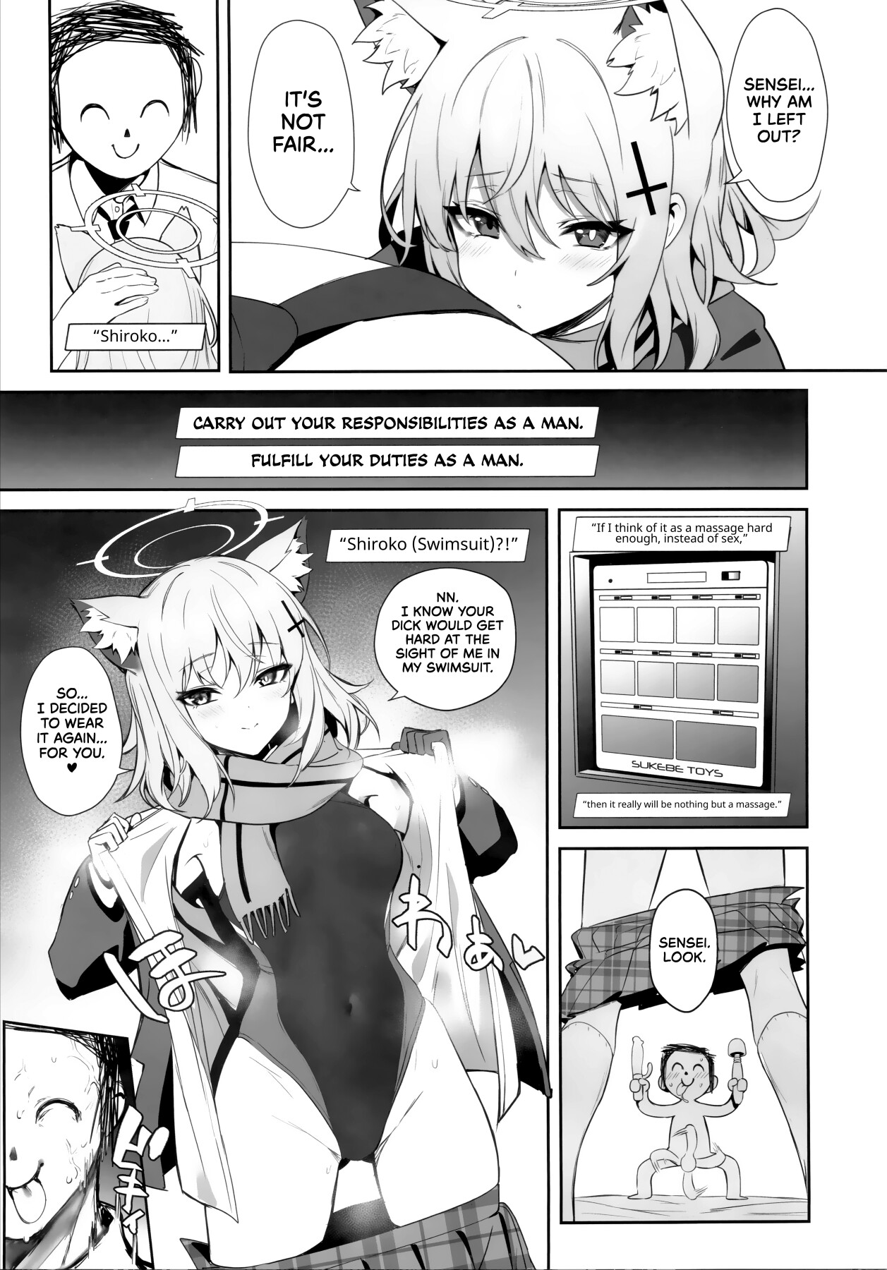 Hentai Manga Comic-Blyew Archive ~Being Taken To A Love Hotel By An EXTREMELY Horny Shiroko~-Read-10